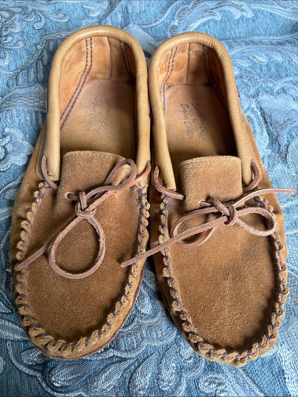 Laurentian Chief Men's Suede Moccasin Loafers in Tan - Classic Slip-On Comfort